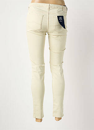 Jeans coupe slim stretch taille basse beige ARMANI femme