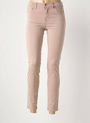 Pantalon 7/8 stretch taille normale marron EMPORIO ARMANI femme