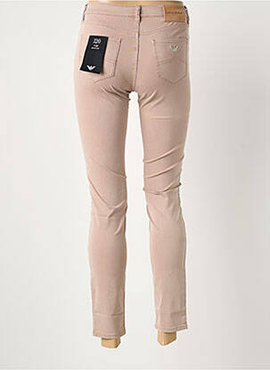 Pantalon 7/8 stretch taille normale marron EMPORIO ARMANI femme