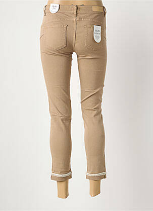 Jeans coupe slim stretch marron LIU JO femme