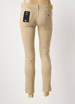 Jeans coupe slim taille basse taille basse beige EMPORIO ARMANI femme