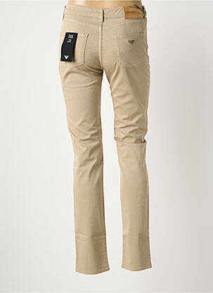 Jeans coupe slim taille basse taille basse beige EMPORIO ARMANI femme