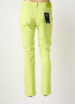 Pantalon slim tissage popeline taille normale vert ARMANI femme