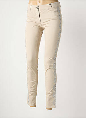 Jeans coupe slim stretch taille normale beige MARC CAIN femme