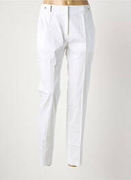 Pantalon chino tissage popeline taille haute blanc HUGO BOSS femme