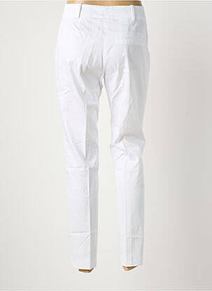 Pantalon chino tissage popeline taille haute blanc HUGO BOSS femme