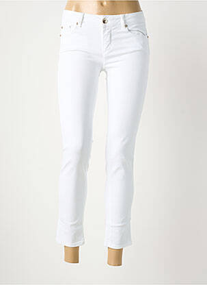 Jeans coupe slim taille basse taille basse blanc LIU JO femme