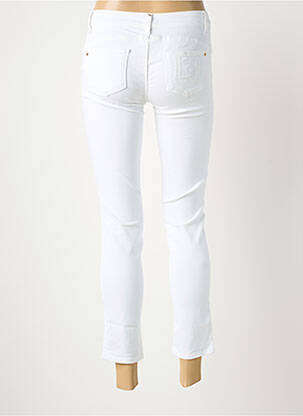 Jeans coupe slim taille basse taille basse blanc LIU JO femme
