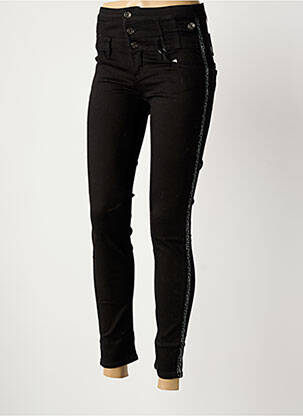 Jeans skinny taille haute taille haute noir LUI JO femme