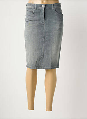 Jupe mi-longue coupe droite gris ARMANI femme