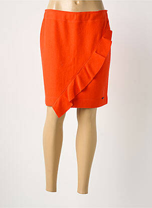 Jupe courte doublure orange MARC CAIN femme