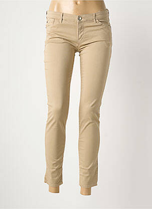 Jeans coupe slim beige EMPORIO ARMANI femme