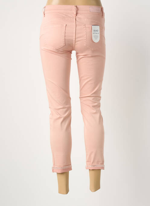 Pantalon 7/8 stretch taille normale rose LIU JO femme