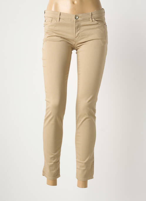 Jeans coupe slim beige EMPORIO ARMANI femme