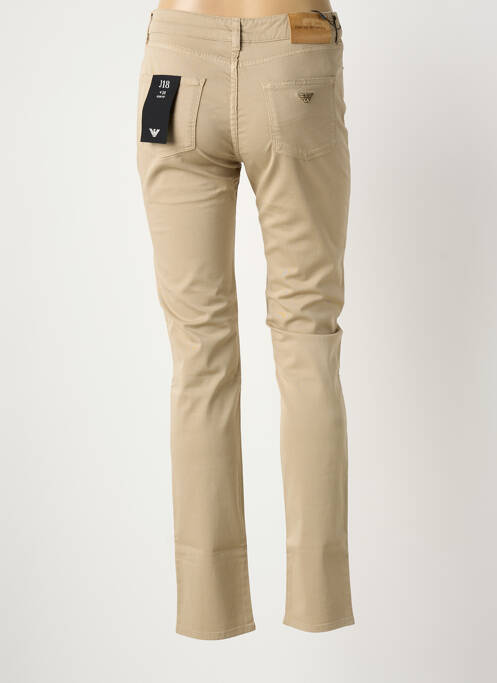 Jeans coupe slim beige EMPORIO ARMANI femme