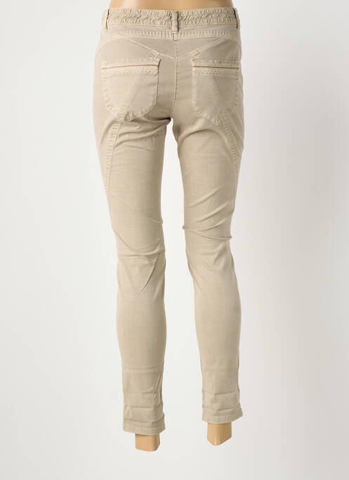 Jeans coupe slim beige MARC CAIN femme