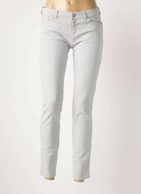 Jeans coupe slim gris EMPORIO ARMANI femme