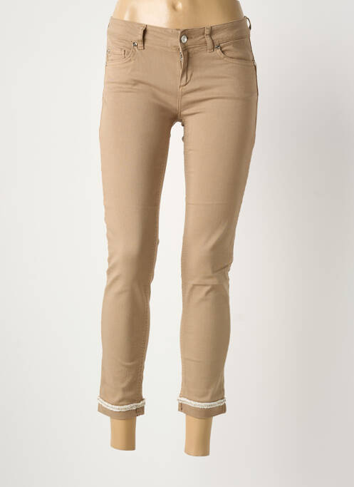 Jeans coupe slim marron LIU JO femme