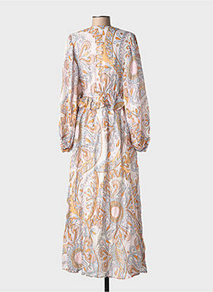 Robe longue manches longues manches longues gris SUNDRESS femme