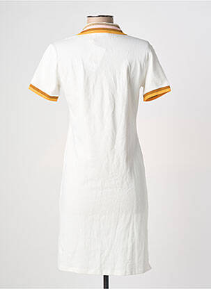 Robe mi-longue manches courtes manches courtes blanc LES TROPEZIENNES PAR M.BELARBI femme