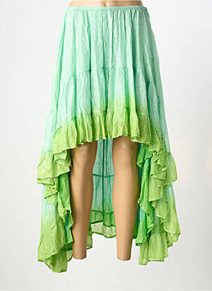 Jupe longue tissage crêpe vert SUNDRESS femme