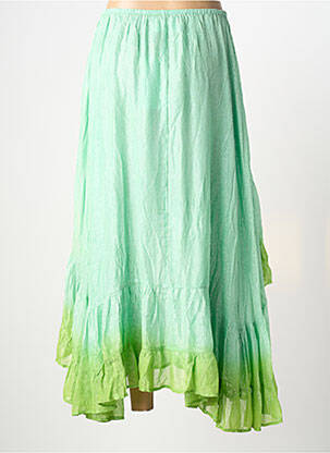 Jupe longue coupe fluide vert SUNDRESS femme