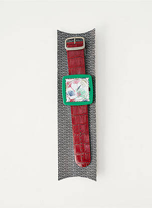 Montre fermeture boucle(s) rouge STAMPS femme