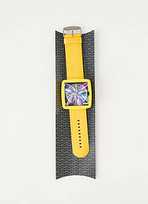 Montre jaune STAMPS femme