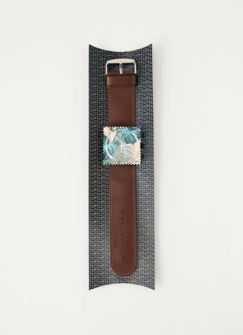 Montre marron STAMPS femme