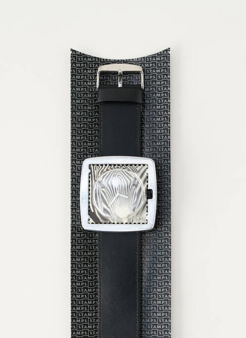 Montre noir STAMPS femme
