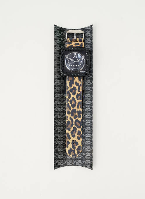 Montre noir STAMPS femme