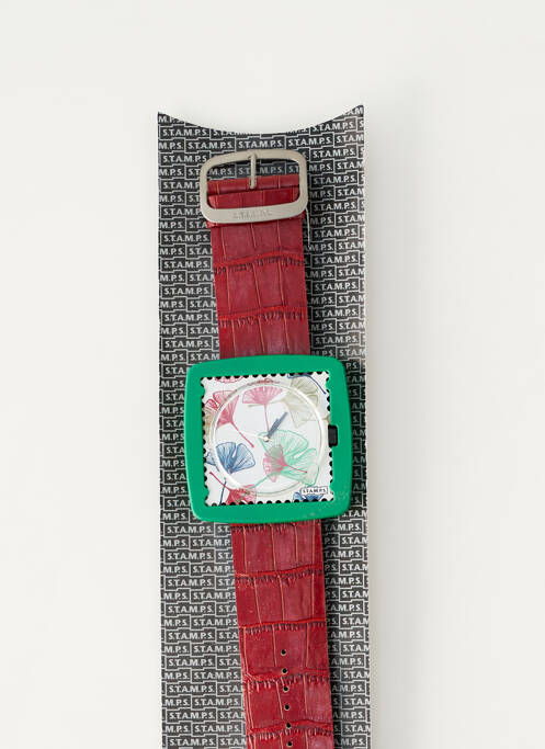 Montre rouge STAMPS femme