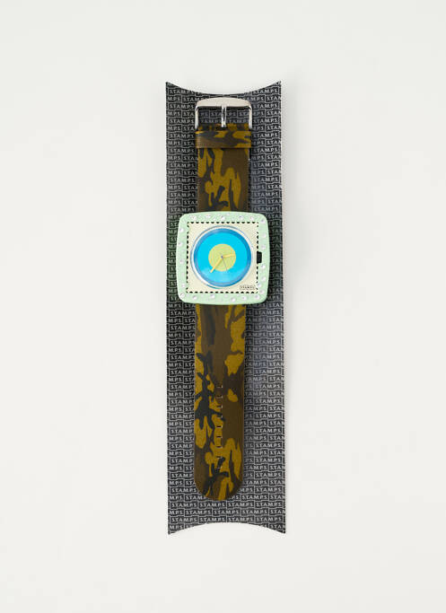 Montre vert STAMPS femme
