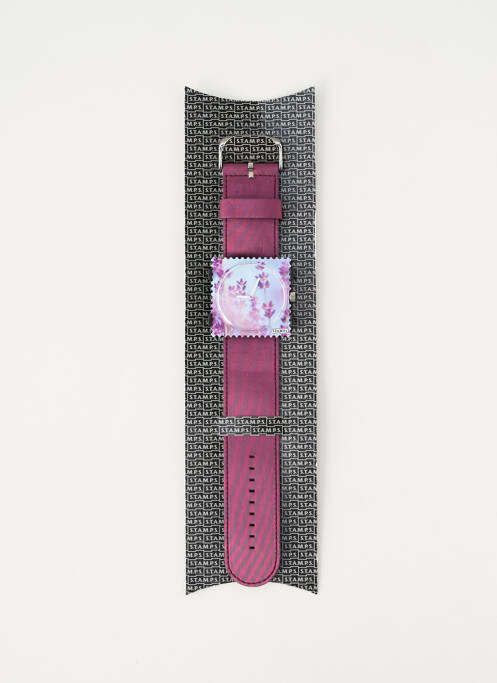 Montre violet STAMPS femme