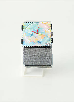 Montre fermeture elastique argent STAMPS femme