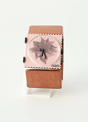 Montre fermeture elastique marron STAMPS femme