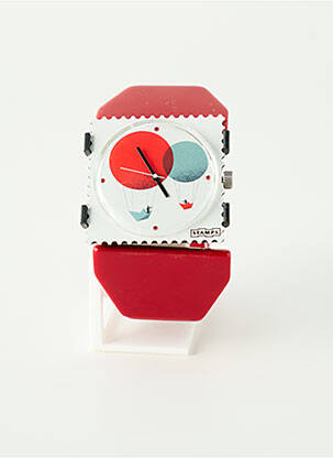 Montre fermeture elastique rouge STAMPS femme