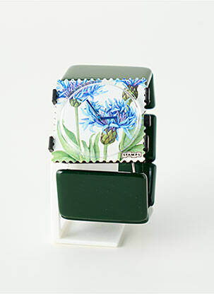 Montre vert STAMPS femme