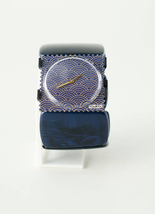 Montre bleu STAMPS femme