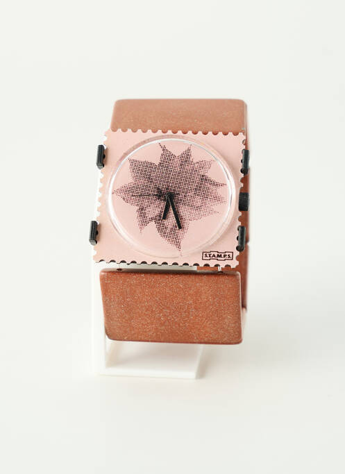 Montre marron STAMPS femme