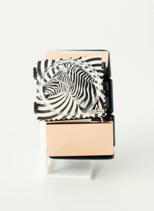 Montre noir STAMPS femme