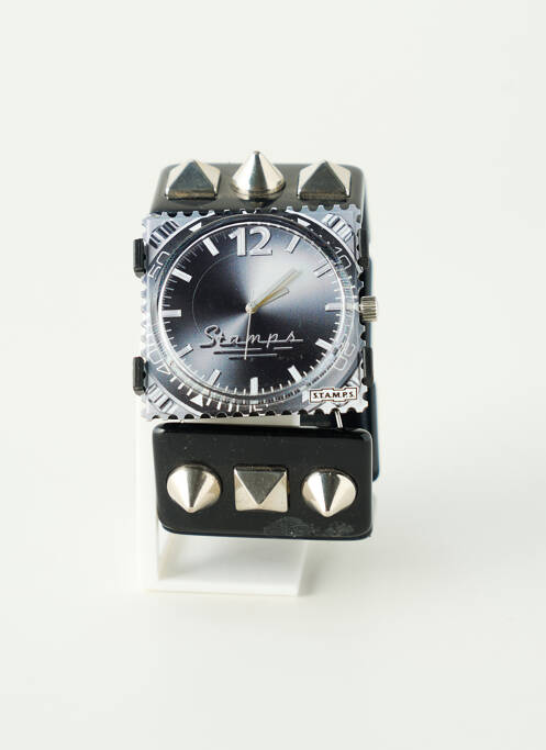 Montre noir STAMPS femme