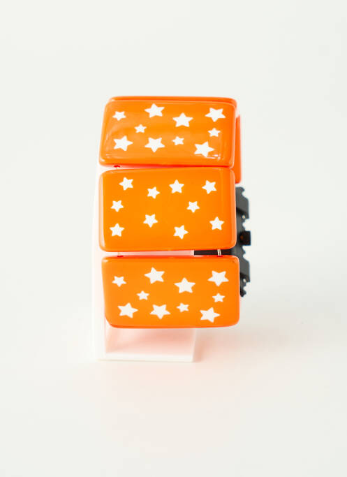 Montre fermeture elastique orange STAMPS femme