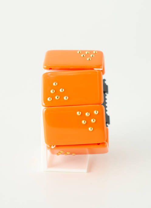 Montre orange STAMPS femme