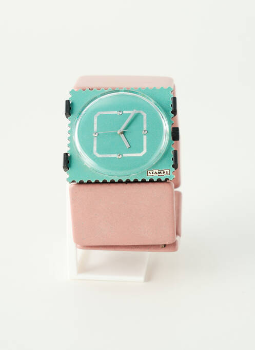 Montre rose STAMPS femme