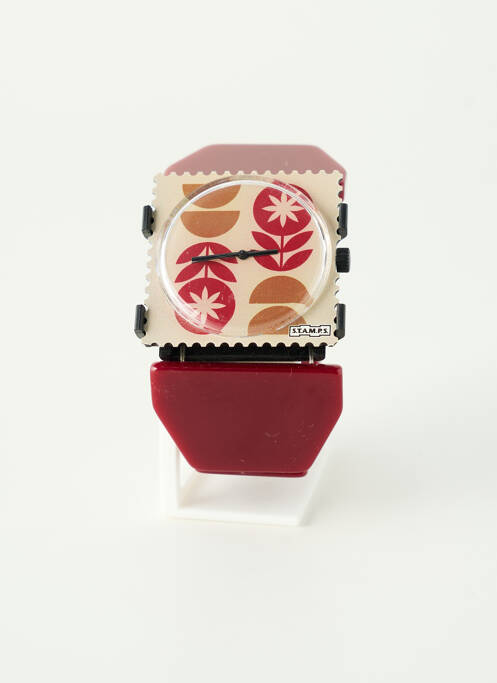 Montre rouge STAMPS femme