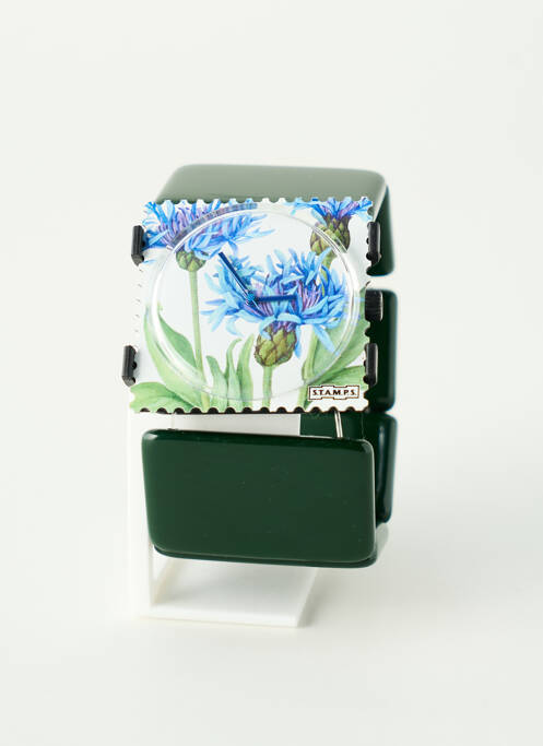 Montre vert STAMPS femme