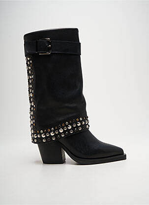 Bottes cubain talon de 7 à 9cm noir ALMA EN PENA femme