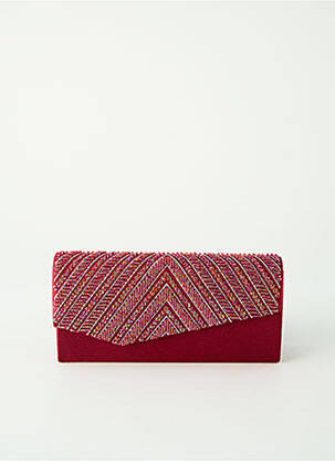 Sac bandoulière forme rectangulaire rouge EVASION femme
