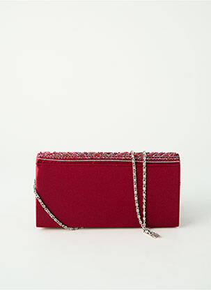 Sac bandoulière forme rectangulaire rouge EVASION femme